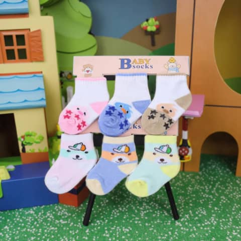 Chaussette bébé - Motifs mignons & confortables