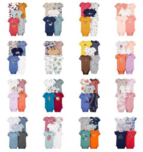 Lot de petit bateau pour bébé – Pack de 5 Coton Ultra Doux (Mix Garçon & Fille)