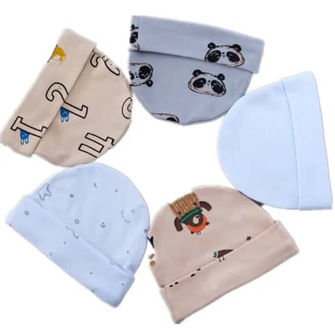 Lot de 5 Bonnet Bébé Doux & Chaud – Confort et Protection pour les Petits