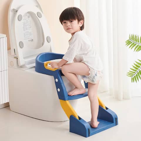Réducteur de Toilette avec Marche pour Enfant – Sécurisé et Pliable